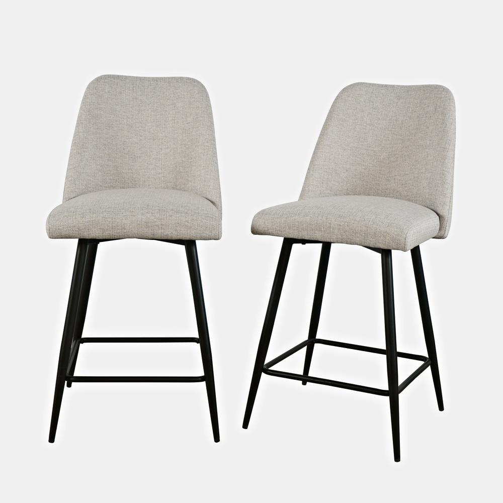 Macey Contemporary Modern Upholstered Counter Barstool (Set of 2). Picture 7