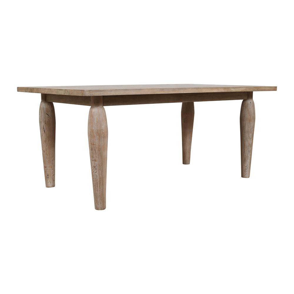 70" Rustic Global Solid Wood Dining Table. Picture 9