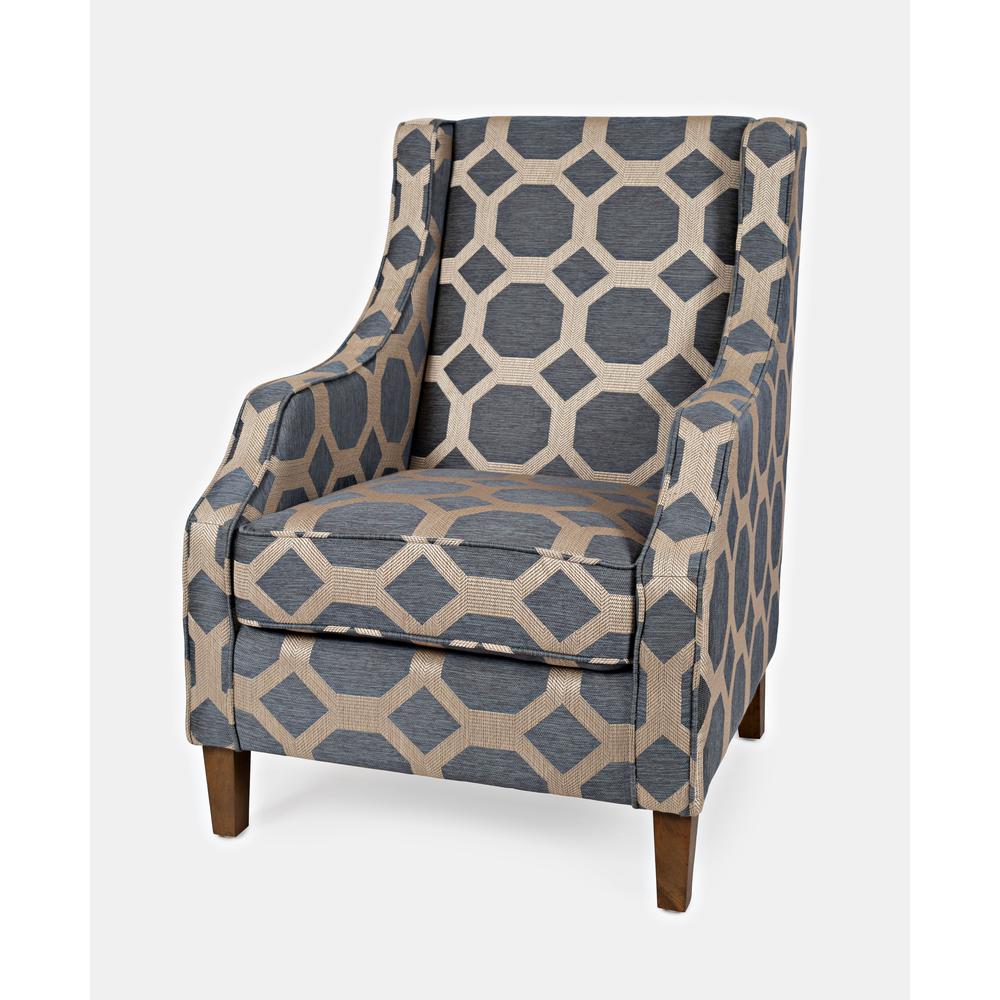 Geometric Pattern Luxury Accent Upholstered Accent Chair. Picture 2