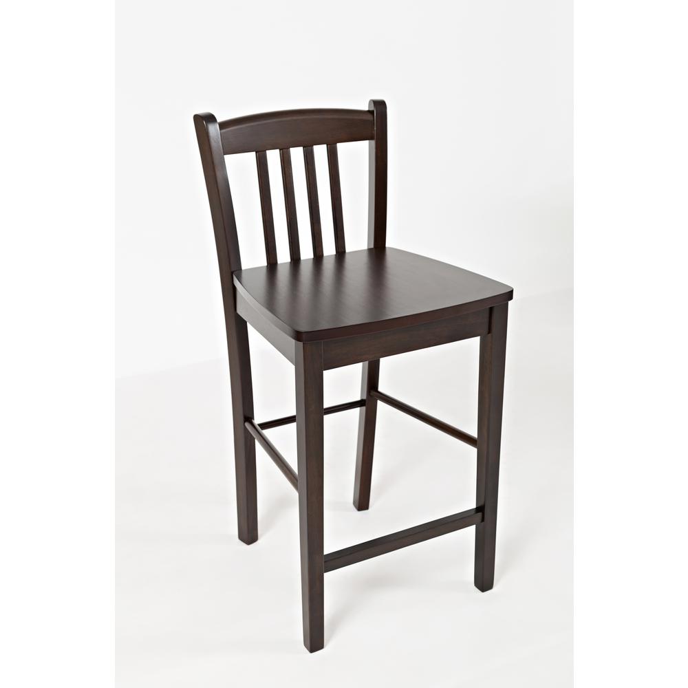 Tribeca Counter Height Stool - Merlot, Set of 2. Picture 6