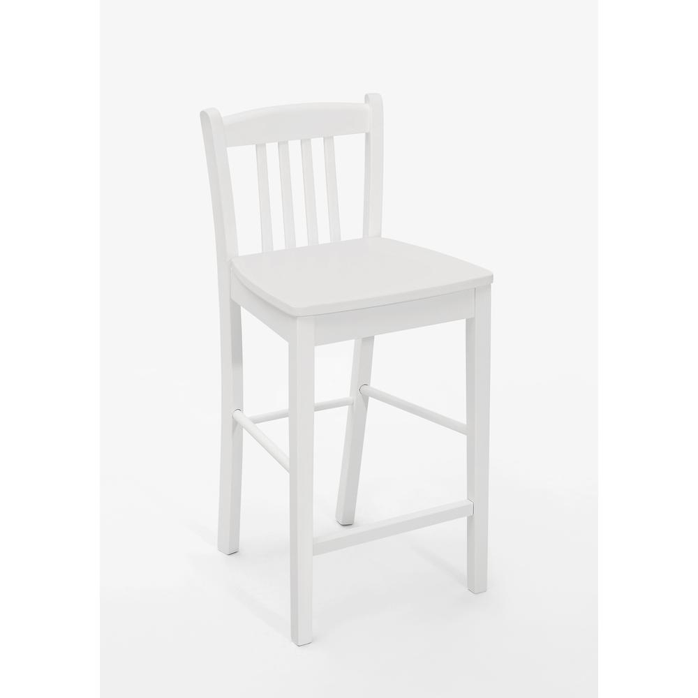Counter Height Stool - Classic White, Set of 2. Picture 4