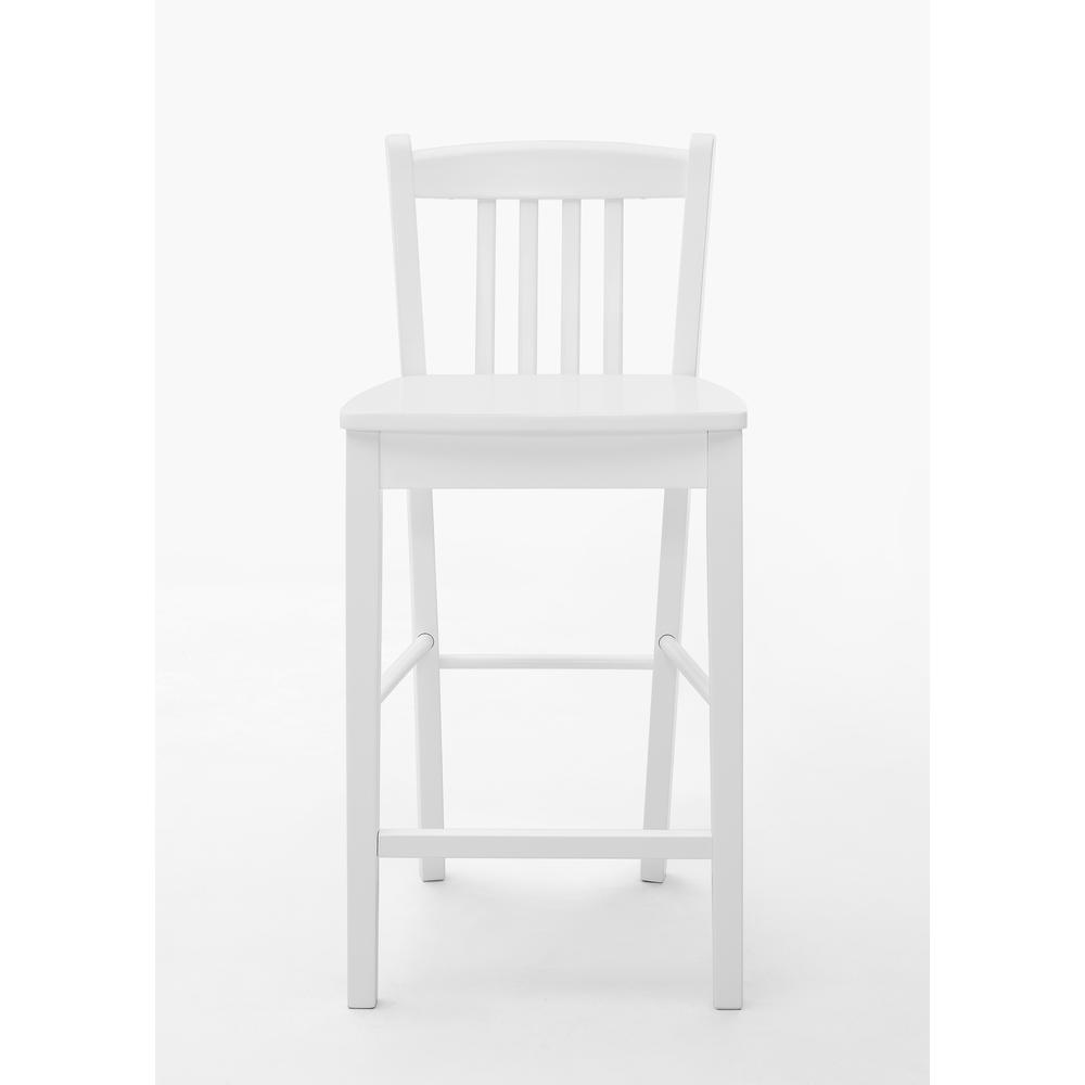 Counter Height Stool - Classic White, Set of 2. Picture 1