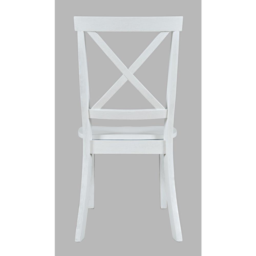 Coastal Wire-Brushed Acacia X-Back Acacia Dining Chair (Set of 2). Picture 9