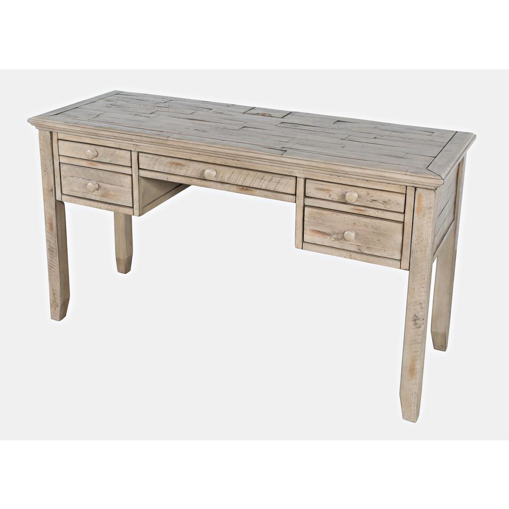 Coastal Style Distressed Acacia USB Charging Desk. Picture 2