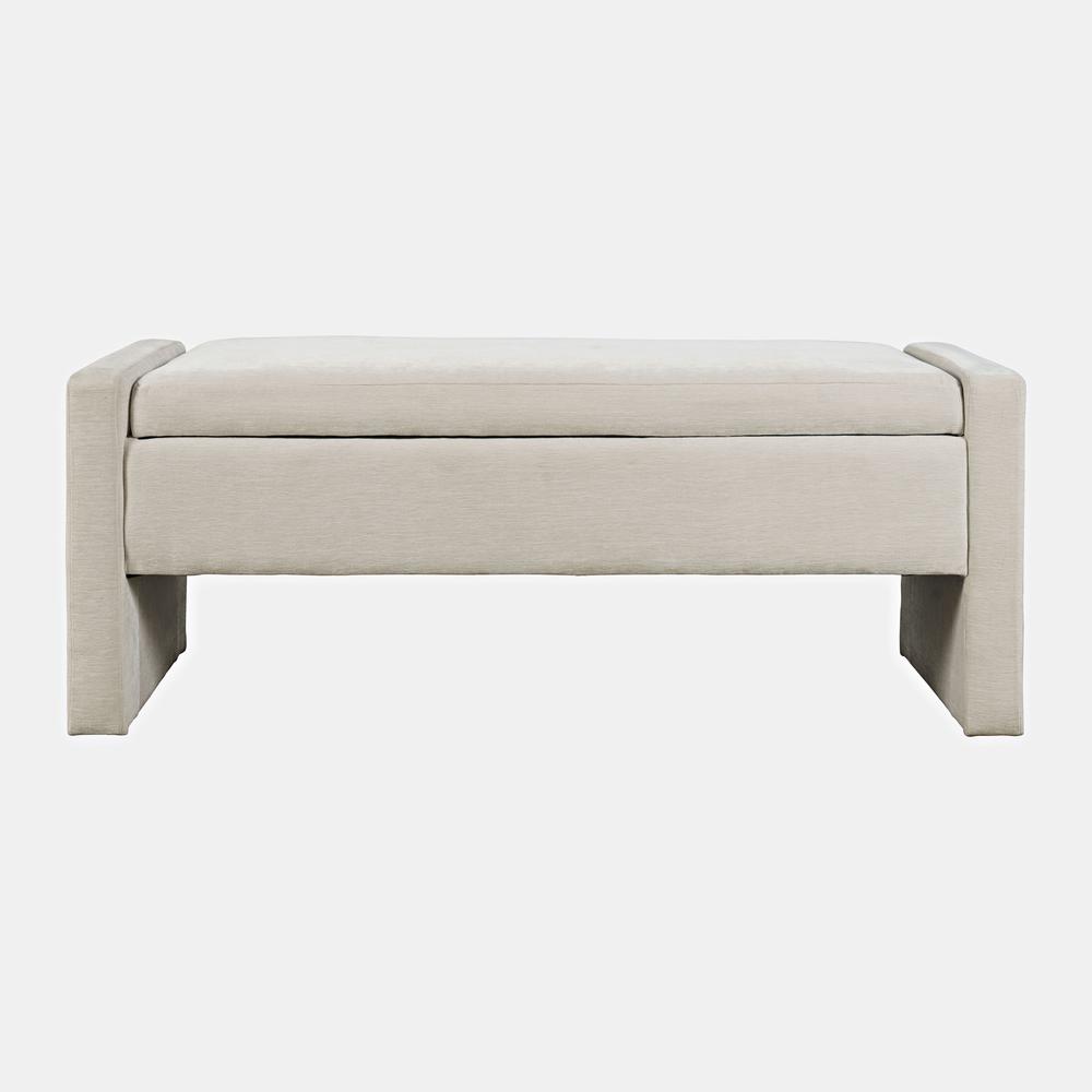 48" Contemporary Upholstered Modern Bedroom Hallway Storage Bench. Picture 1