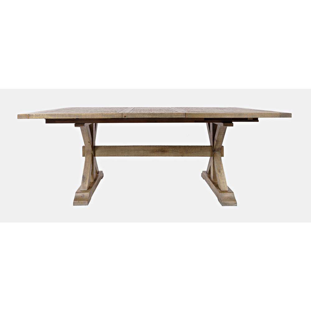 Modern Rustic Solid Pine Extension 78" Dining Table. Picture 1