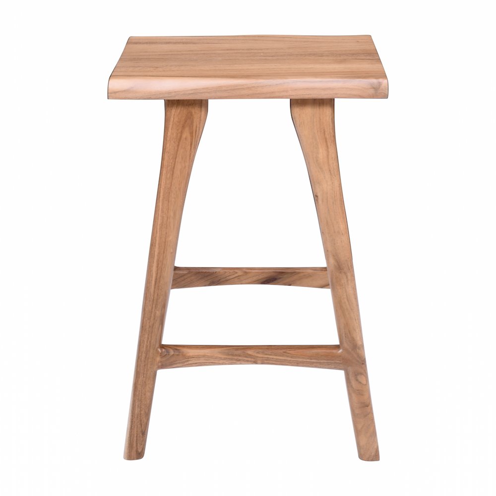 Sedona Solid Wood Rustic Backless Counter Barstool - Set of 2. Picture 6