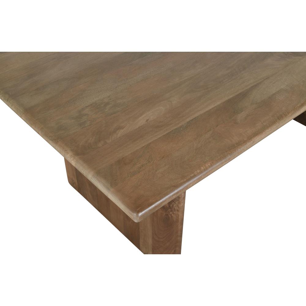 76" Rustic Modern Solid Wood Dining Table. Picture 4