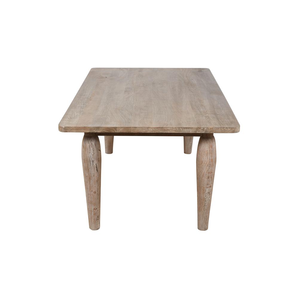 70" Rustic Global Solid Wood Dining Table. Picture 6