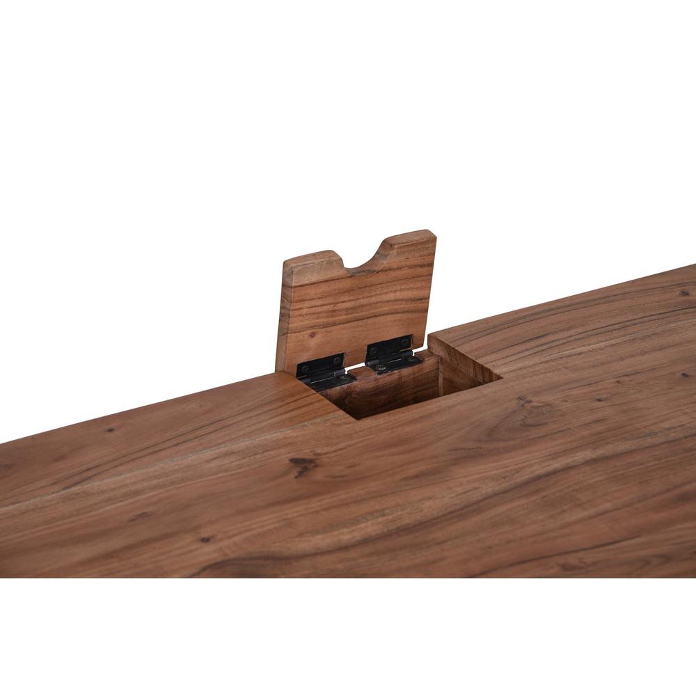 Solid Acacia USB Charging Desk. Picture 6