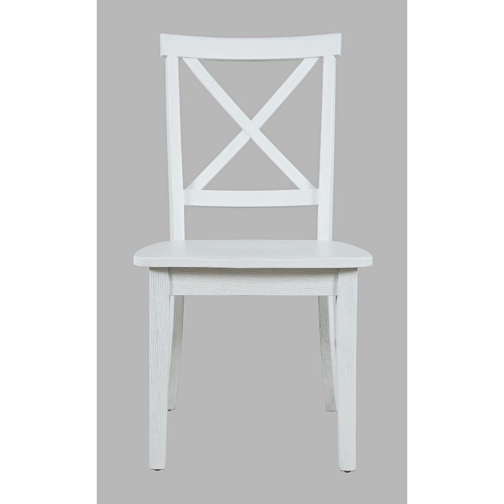 Coastal Wire-Brushed Acacia X-Back Acacia Dining Chair (Set of 2). Picture 6