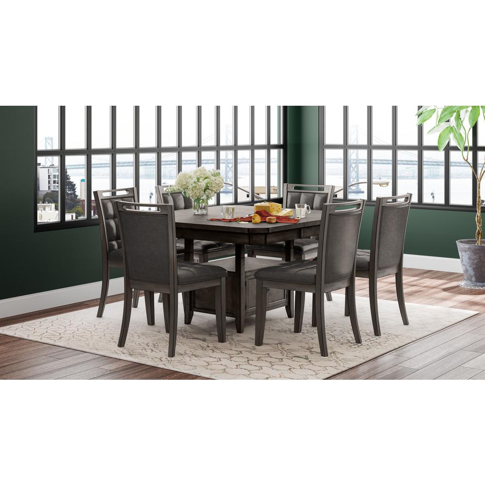 Manchester Contemporary 78" Table Seven-Piece Counter Height Dining Set. Picture 1