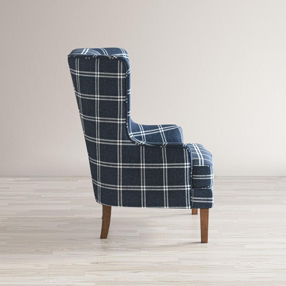 Traditional Upholstered Wingback Accent Chair. Picture 6