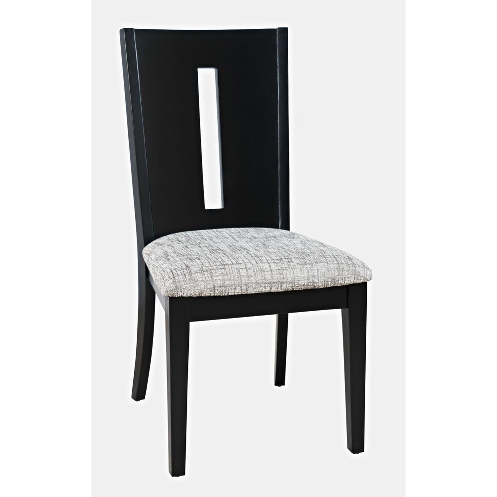 Contemporary Slotback Upholstered Dining Chair (Set of 2). Picture 3