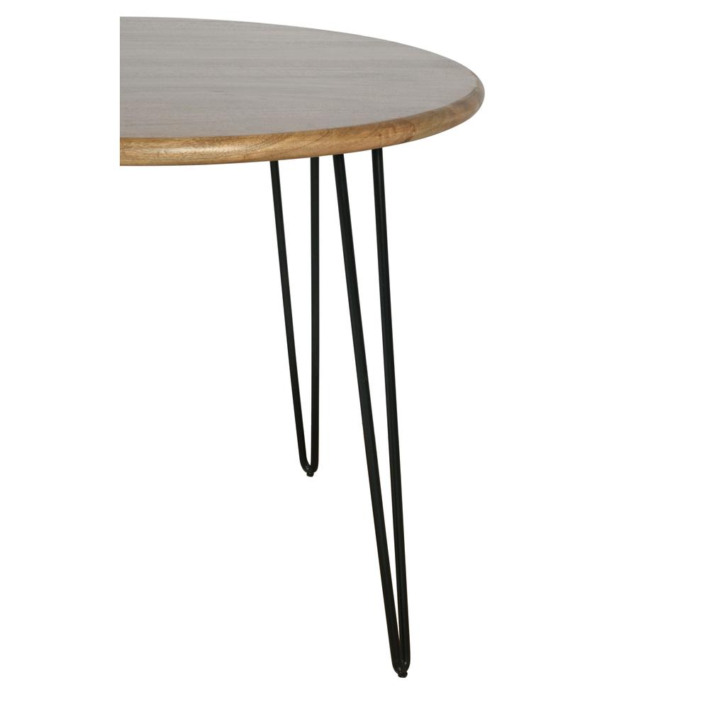 42" Round Modern Contemporary Solid Wood Dining Table. Picture 5