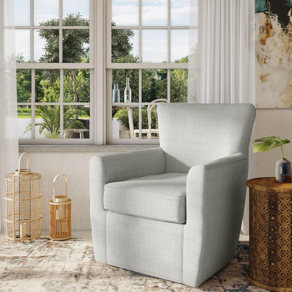 Contemporary Traditional Swivel Accent Chair. Picture 3