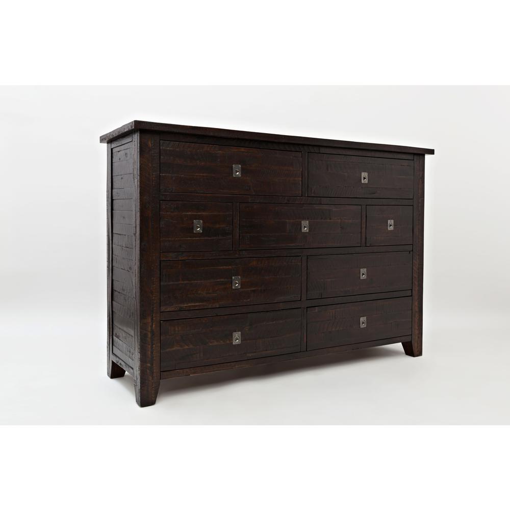 Distressed Rustic Solid Acacia Nine-Drawer Dresser. Picture 2
