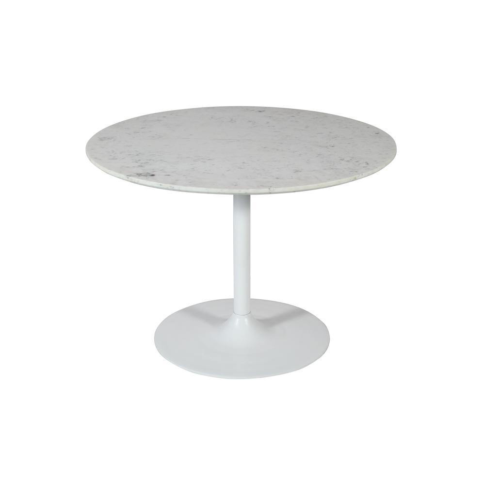 42" Modern Luxury Pedestal Round Marble Dining Table. Picture 2