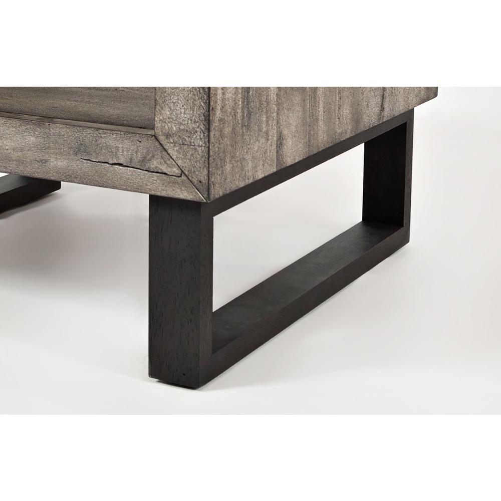 Modern Distressed Solid Wood End Table. Picture 7