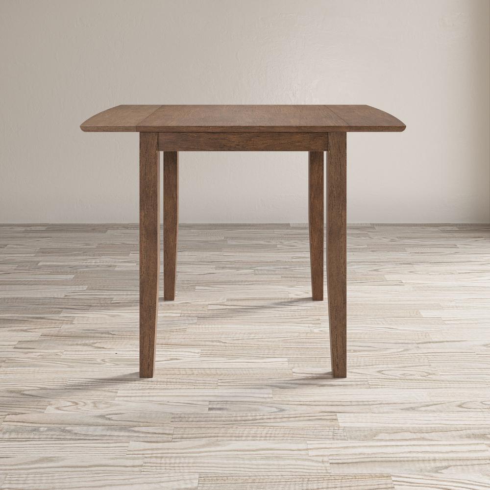 Coastal Wire-Brushed Acacia Drop-Leaf Counter Height Dining Table. Picture 8