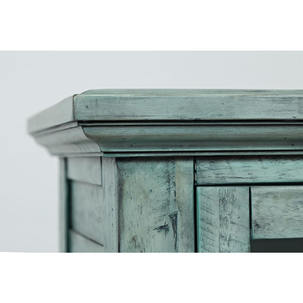 32" Coastal Distressed Acacia Two-Door Accent Cabinet. Picture 5