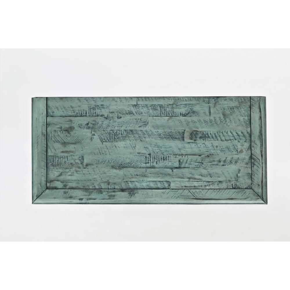 32" Coastal Distressed Acacia Two-Door Accent Cabinet. Picture 4