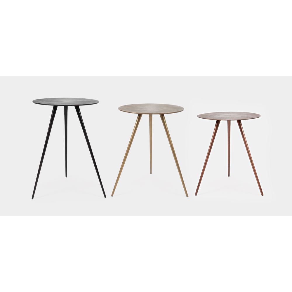 nd Copper Finish Modern Accent Tables (Set of 3). Picture 9