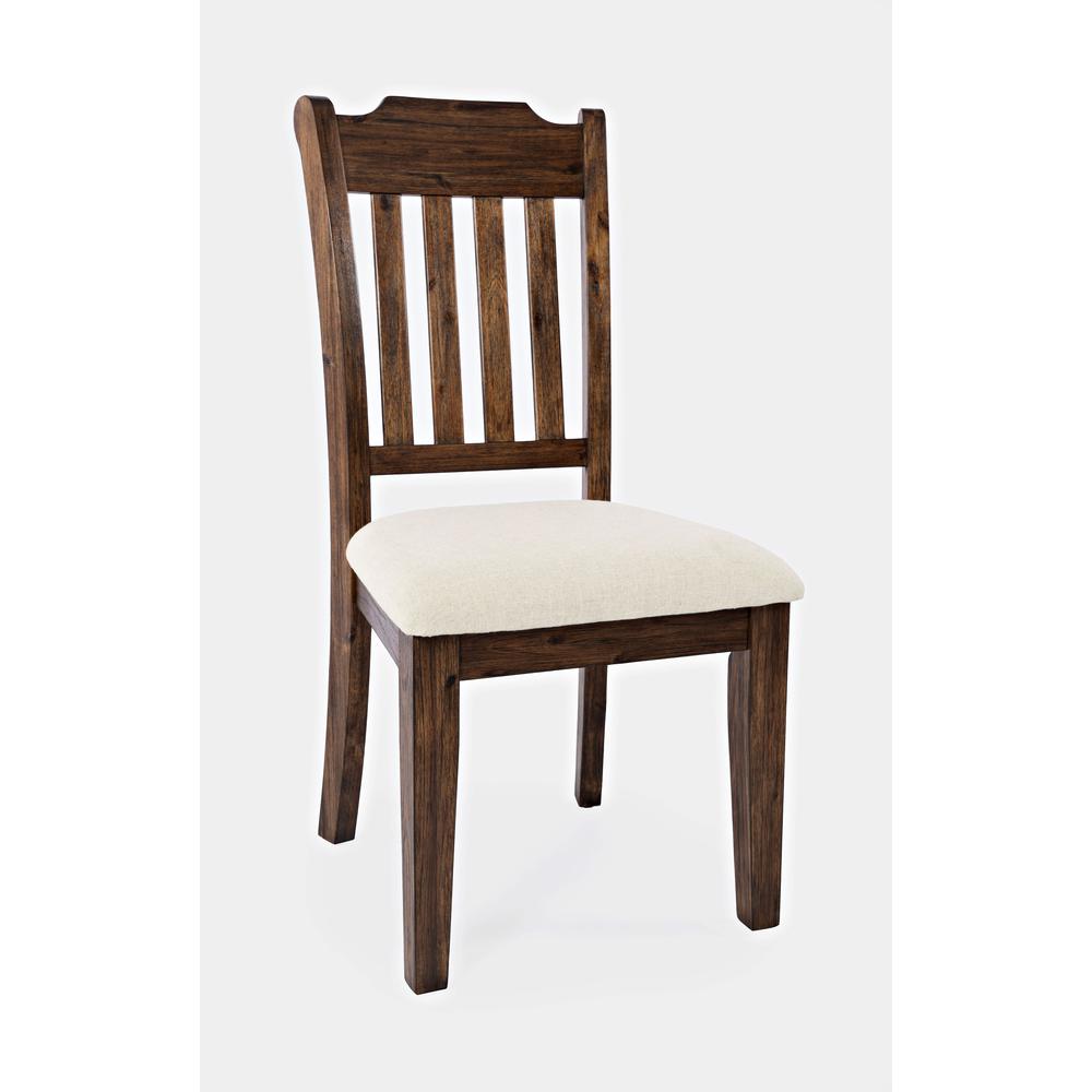 Mission Style  Slatback Solid Acacia Dining Chair (Set of 2). Picture 3