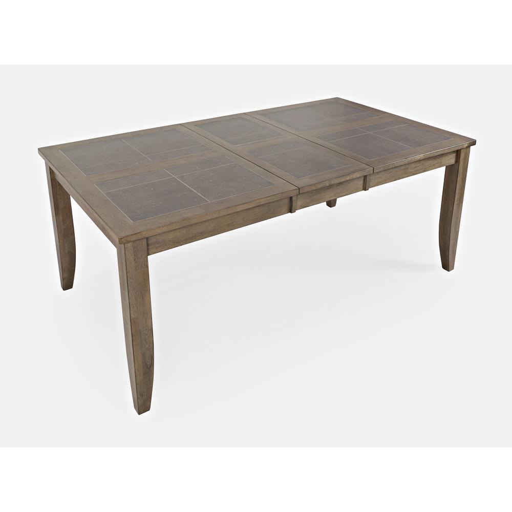 Modern Contemporary 74'' Extension Dining Table with Tile Inlay. Picture 2