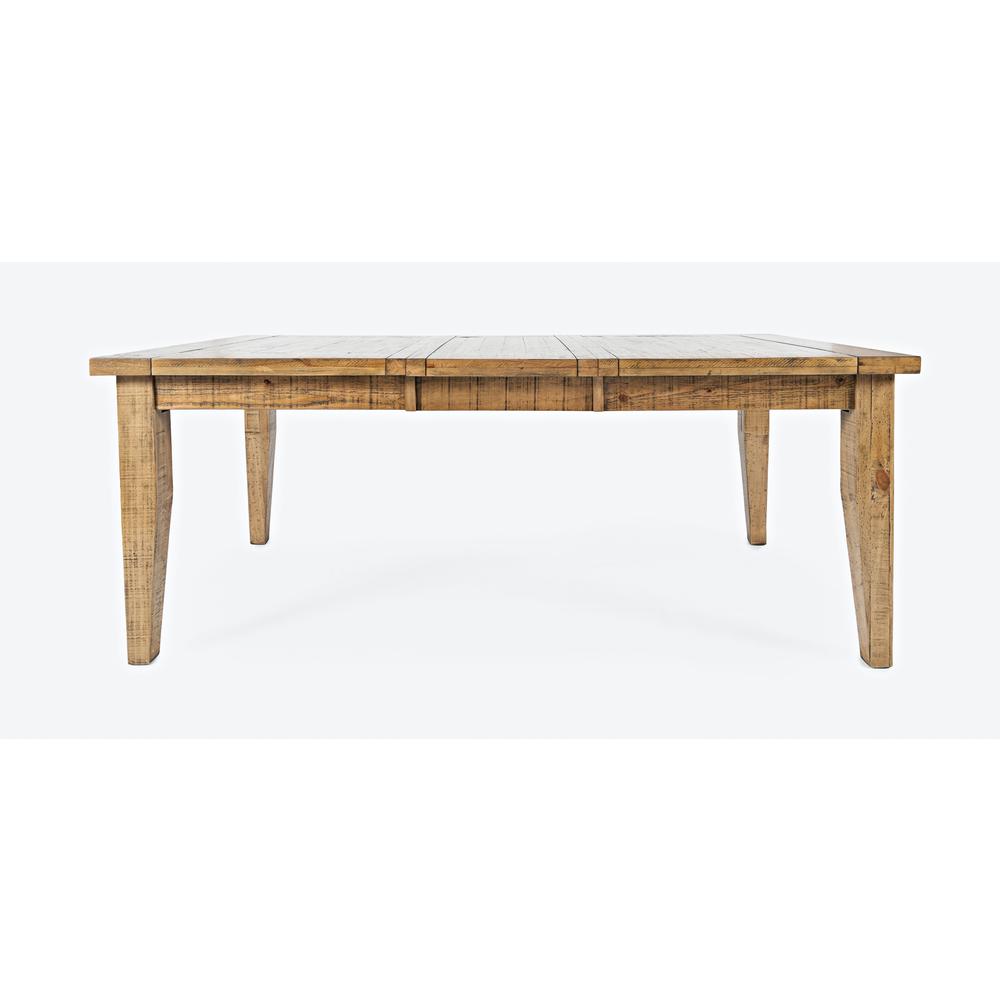 Rustic Distressed Pine 78" Extension Dining Table. Picture 1