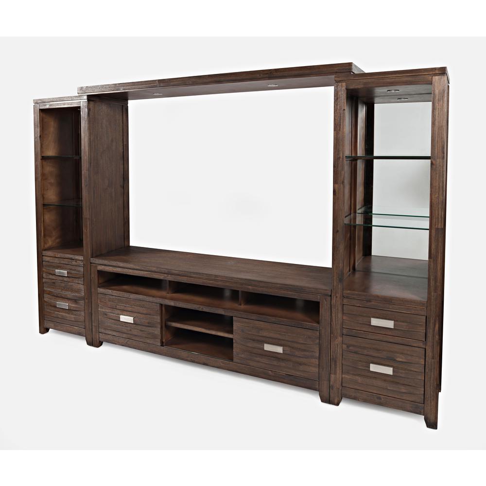 Contemporary Entertainment Center with 70'' TV Console and LED Lights. Picture 2