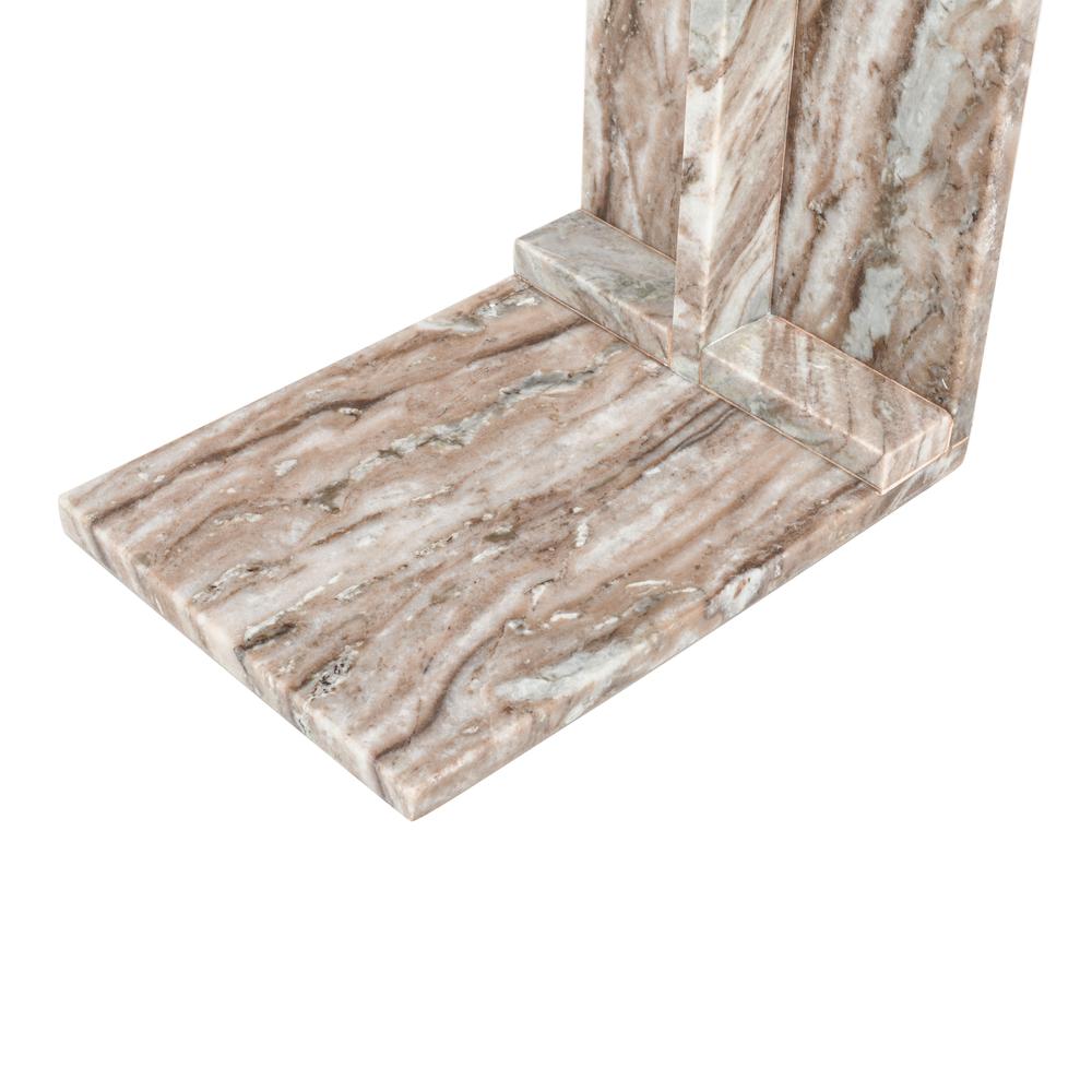 Bella Modern Luxury Solid Marble End C-Table. Picture 4