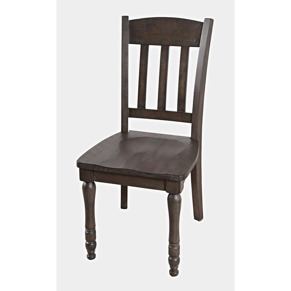 Rustic Reclaimed Pine Farmhouse Slatback Dining Chair (Set of 2). Picture 2