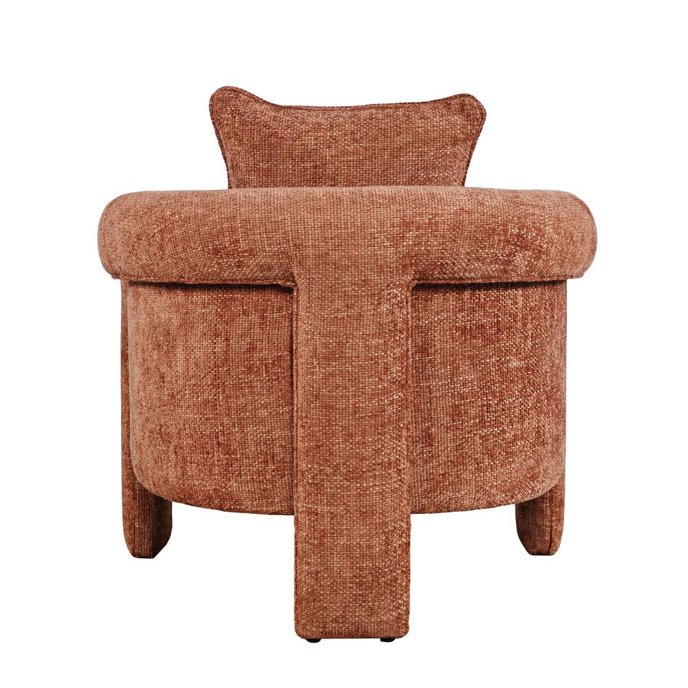 Adley Modern Upholstered Vintage Accent Armchair with Pillow. Picture 3