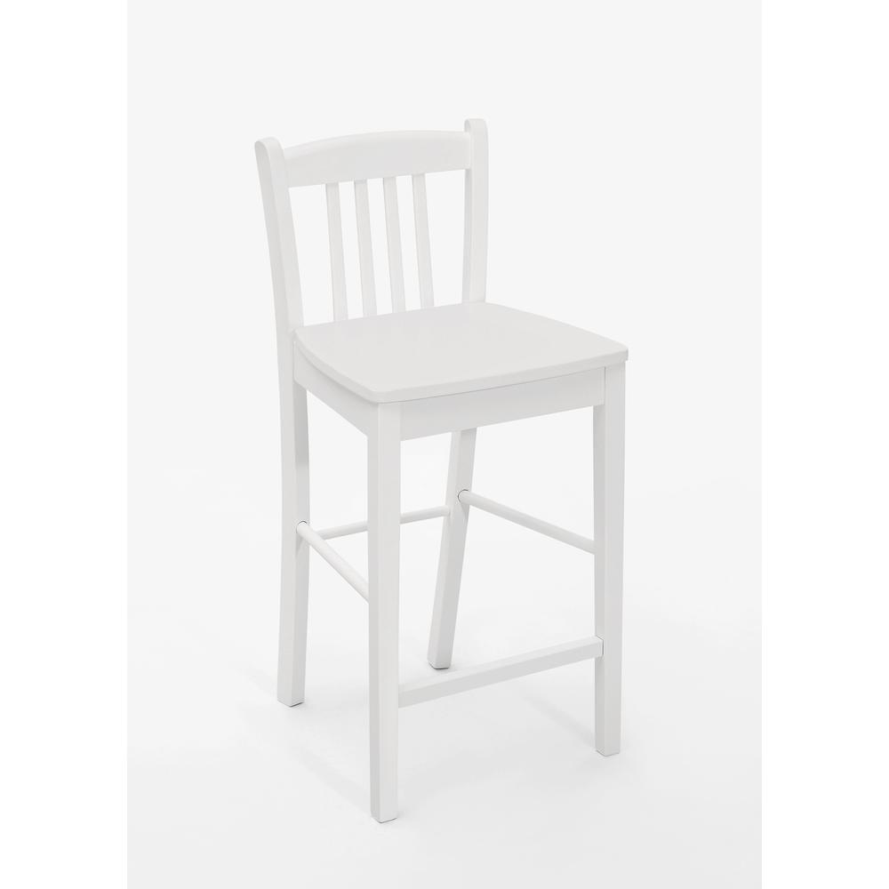 Tribeca Counter Height Stool (Set of 2), Classic White Finish. Picture 4