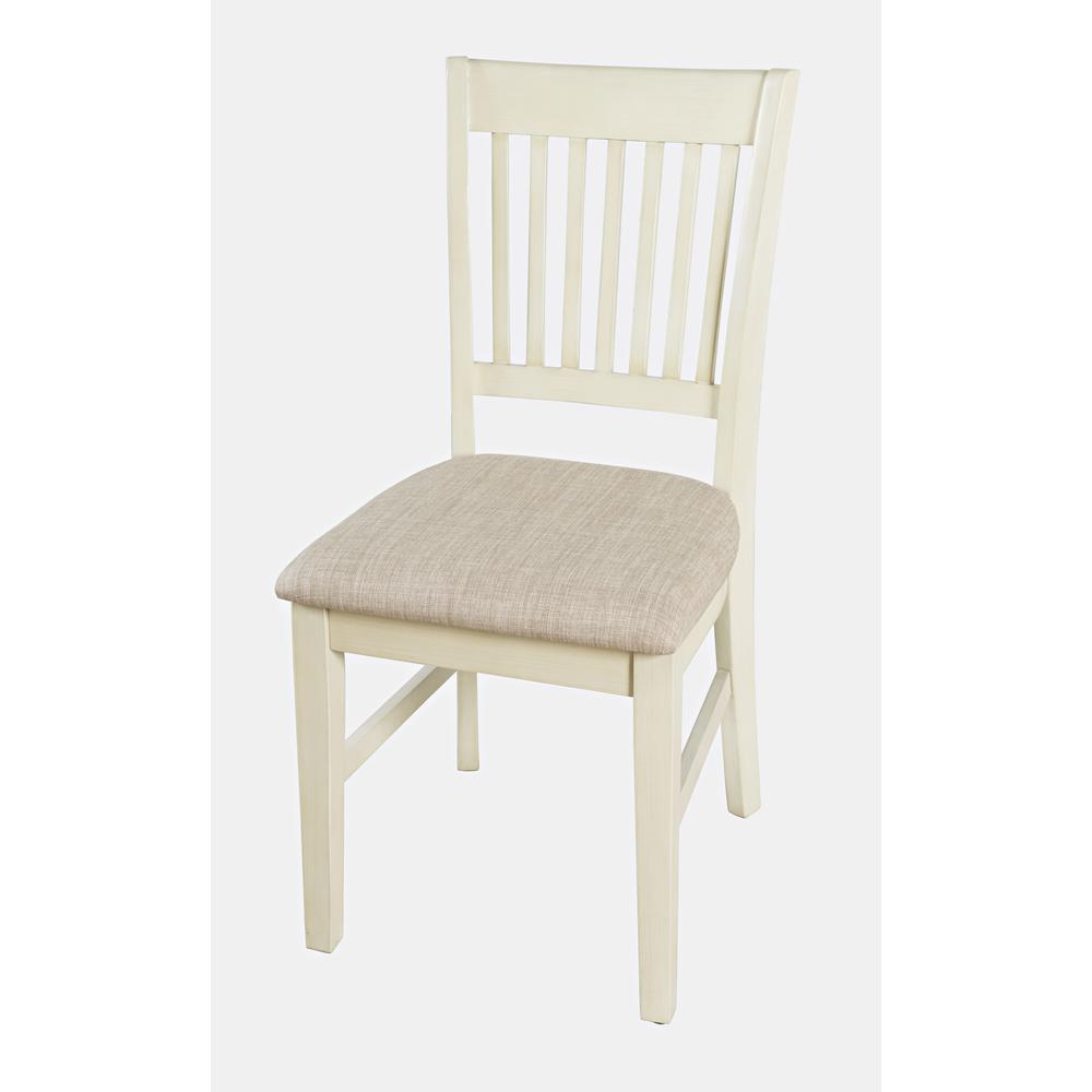 Slat-Back Upholstered Desk Chair. Picture 2