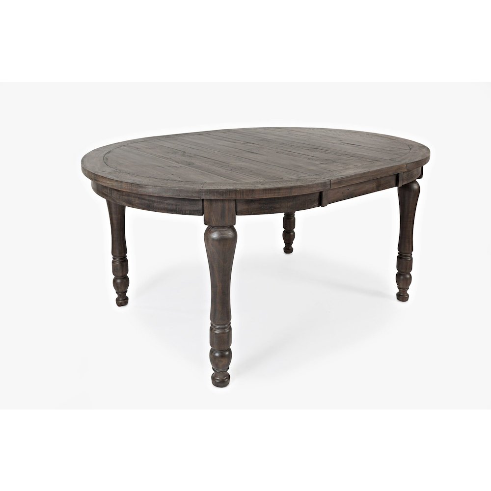 Madison County Rustic Reclaimed Pine Farmhouse Round to Oval 66" Dining Table. Picture 3