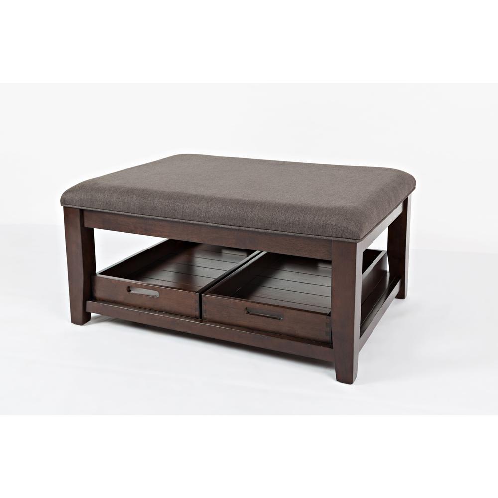 Contemporary Brown 38" Ottoman Coffee Table. Picture 2