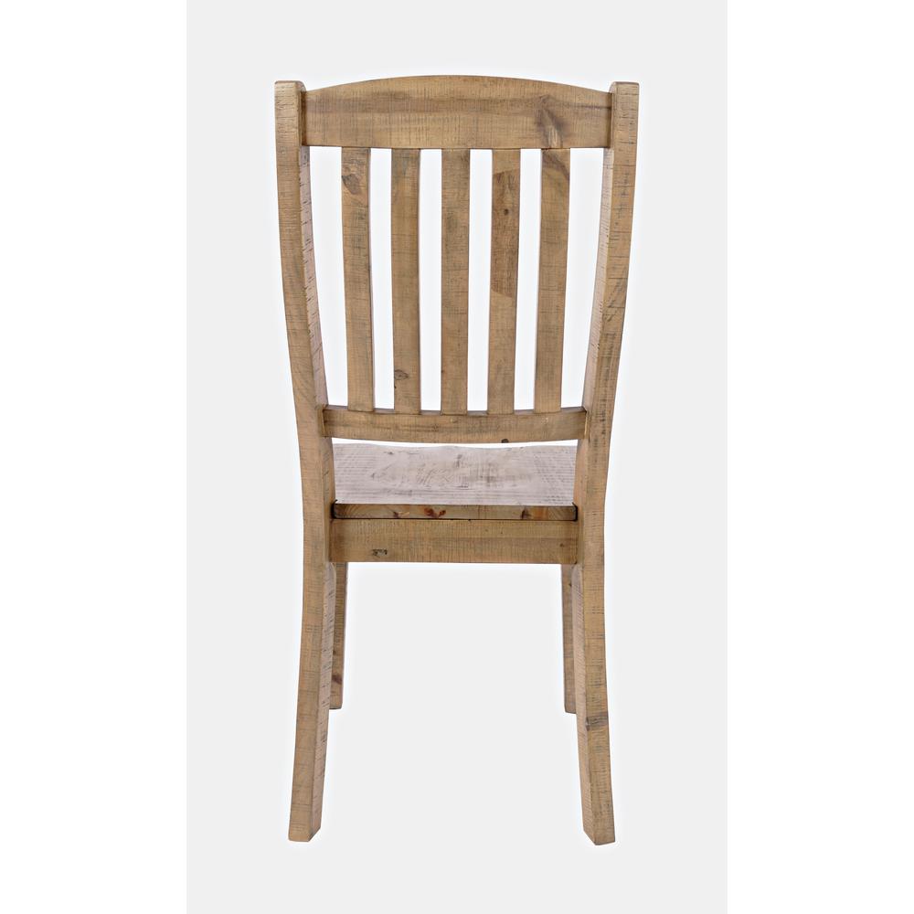 Modern Rustic Solid Pine Slatback Dining Chair (Set of 2). Picture 4