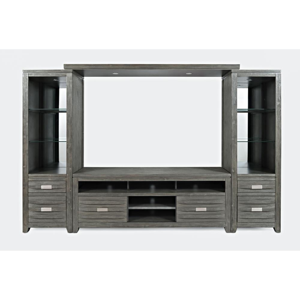 Contemporary Entertainment Center with 70'' TV Console and LED Lights. Picture 1