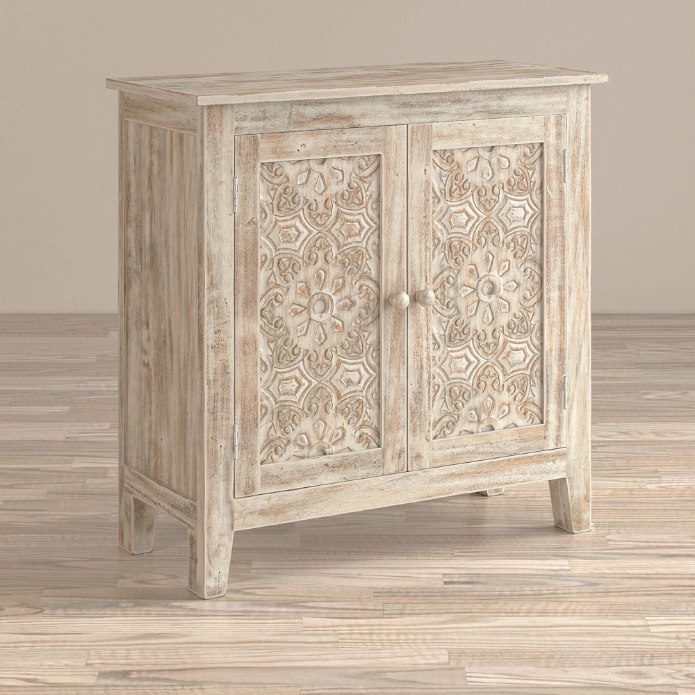 Global Archive Hand Carved 32" Accent Chest. Picture 11