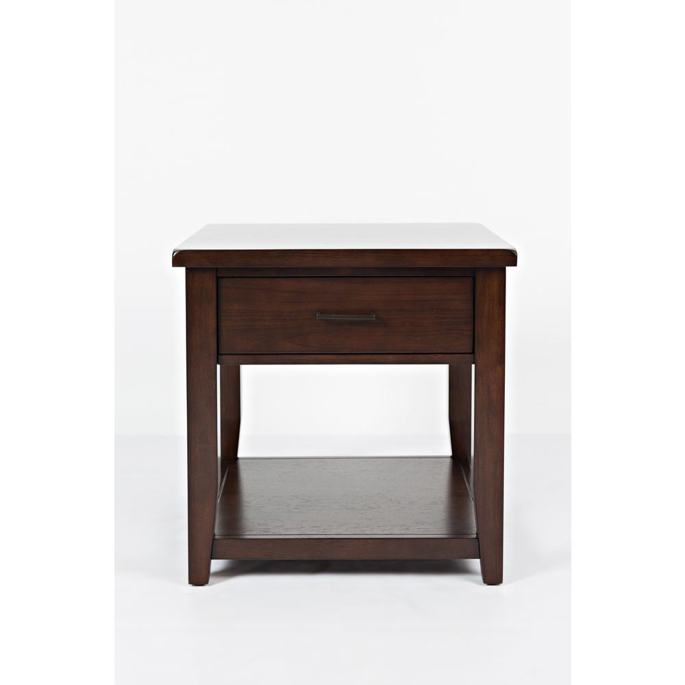 Contemporary Brown End Table. Picture 1