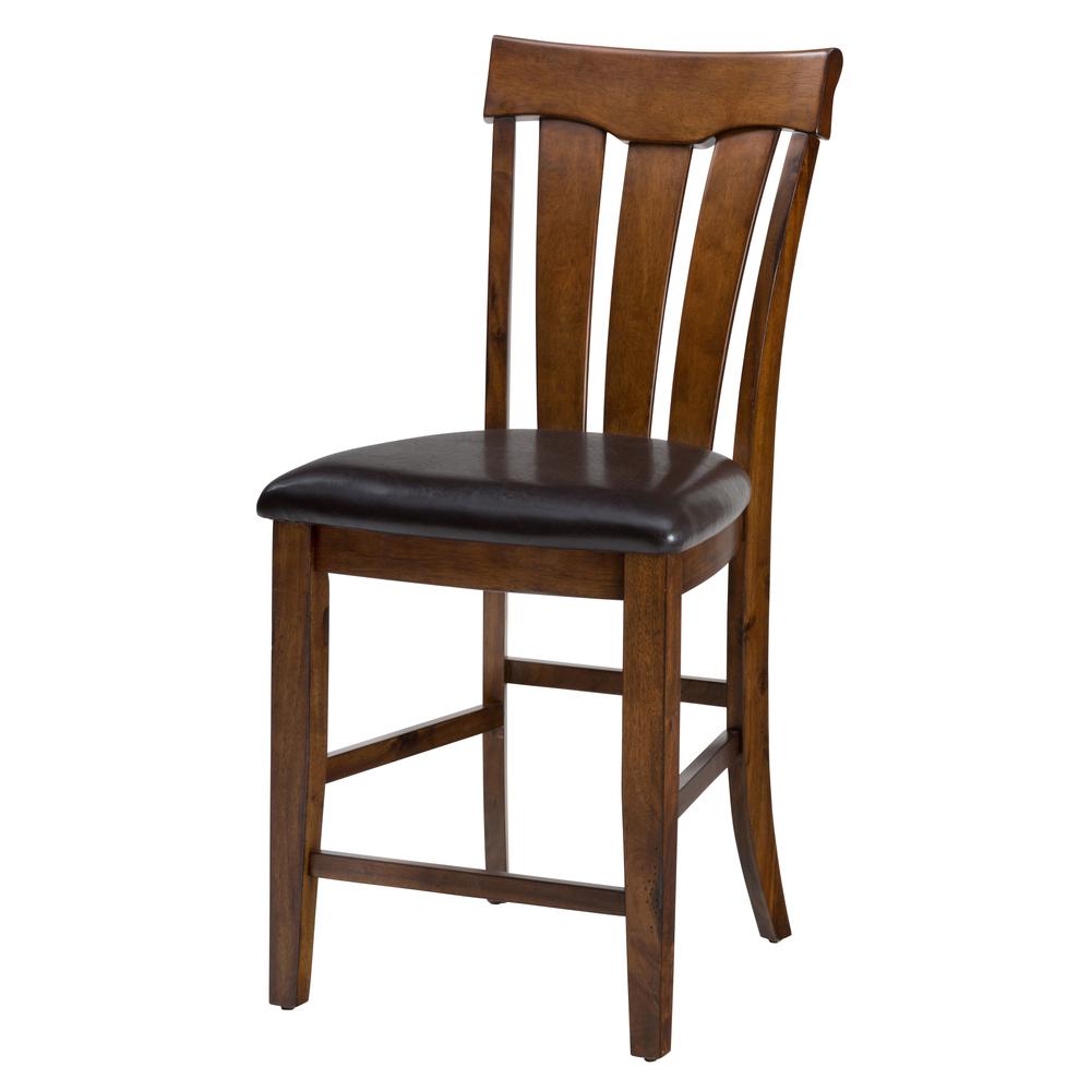 Solid Acacia Slatback Counter Stool (Set of 2). Picture 3