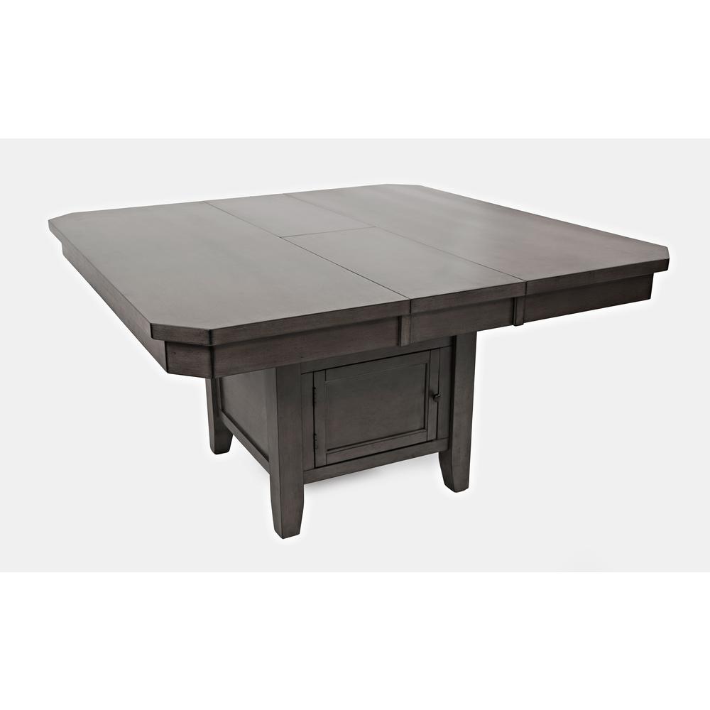 Contemporary Adjustable Height Storage Square 54" Dining Table. Picture 2