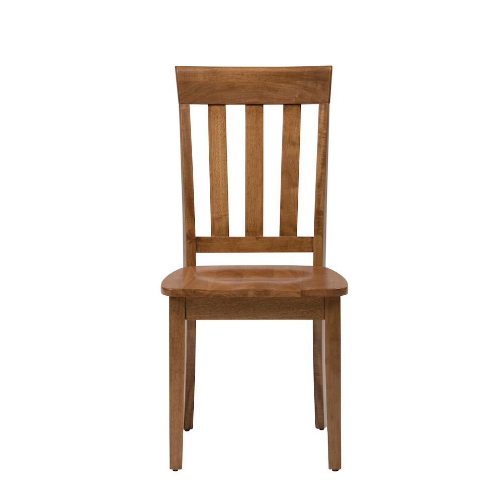 Simplicity Solid Wood Classic Slat Back Dining Chair (Set of 2). Picture 1