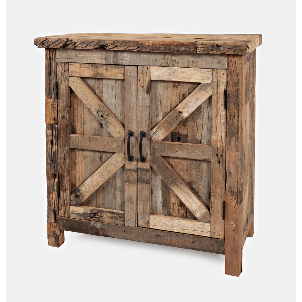 Rustic Reclaimed Wood 32" Accent Cabinet. Picture 2