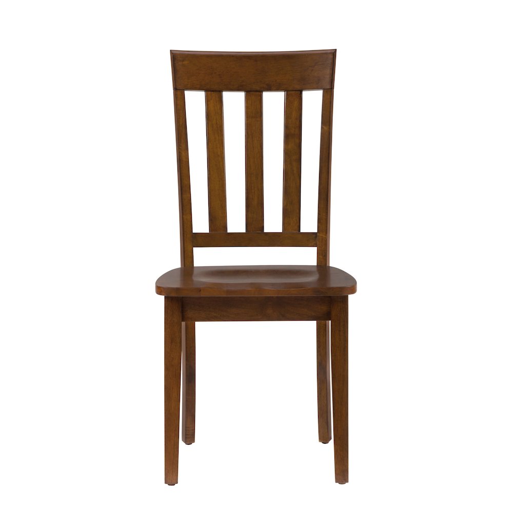 Simplicity Solid Wood Classic Slat Back Dining Chair (Set of 2). Picture 1