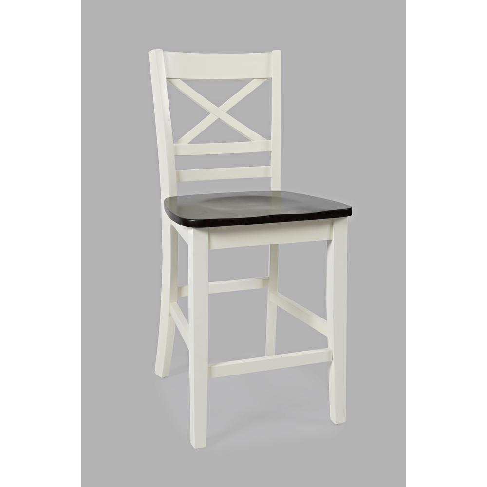 Solid Acacia Farmhouse X Back Stool (Set of 2). Picture 3