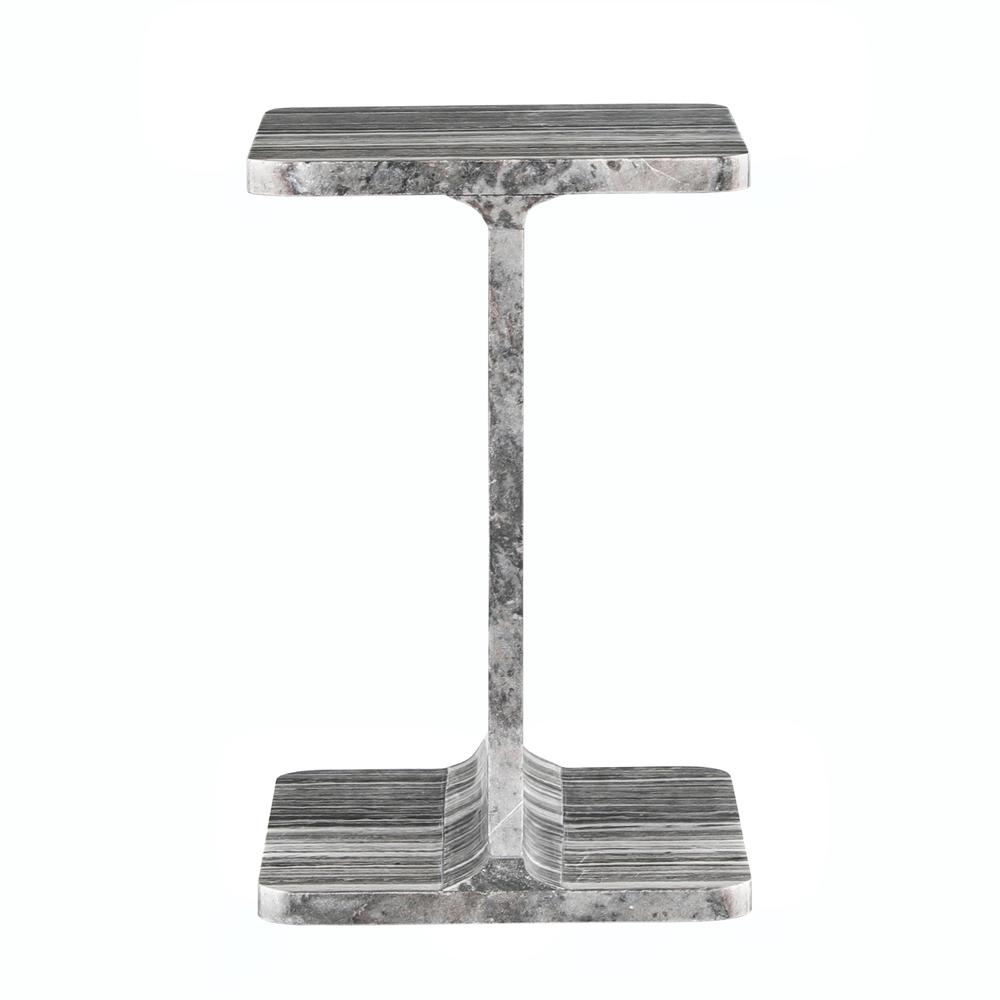 Enzo Luxury Genuine Solid Marble Icon End Table. Picture 1