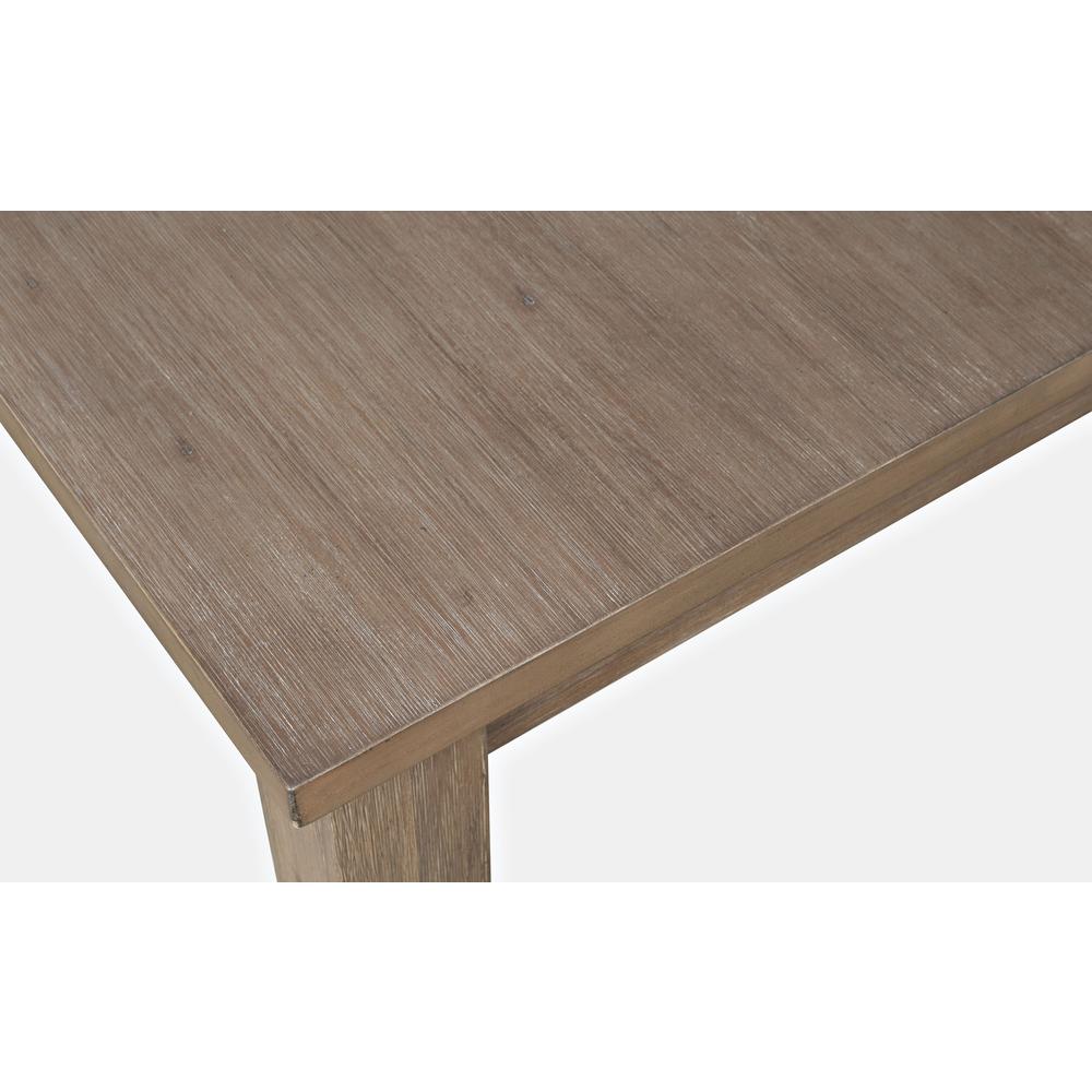 Coastal Wire-Brushed Acacia 66" Extendable Dining Table. Picture 4